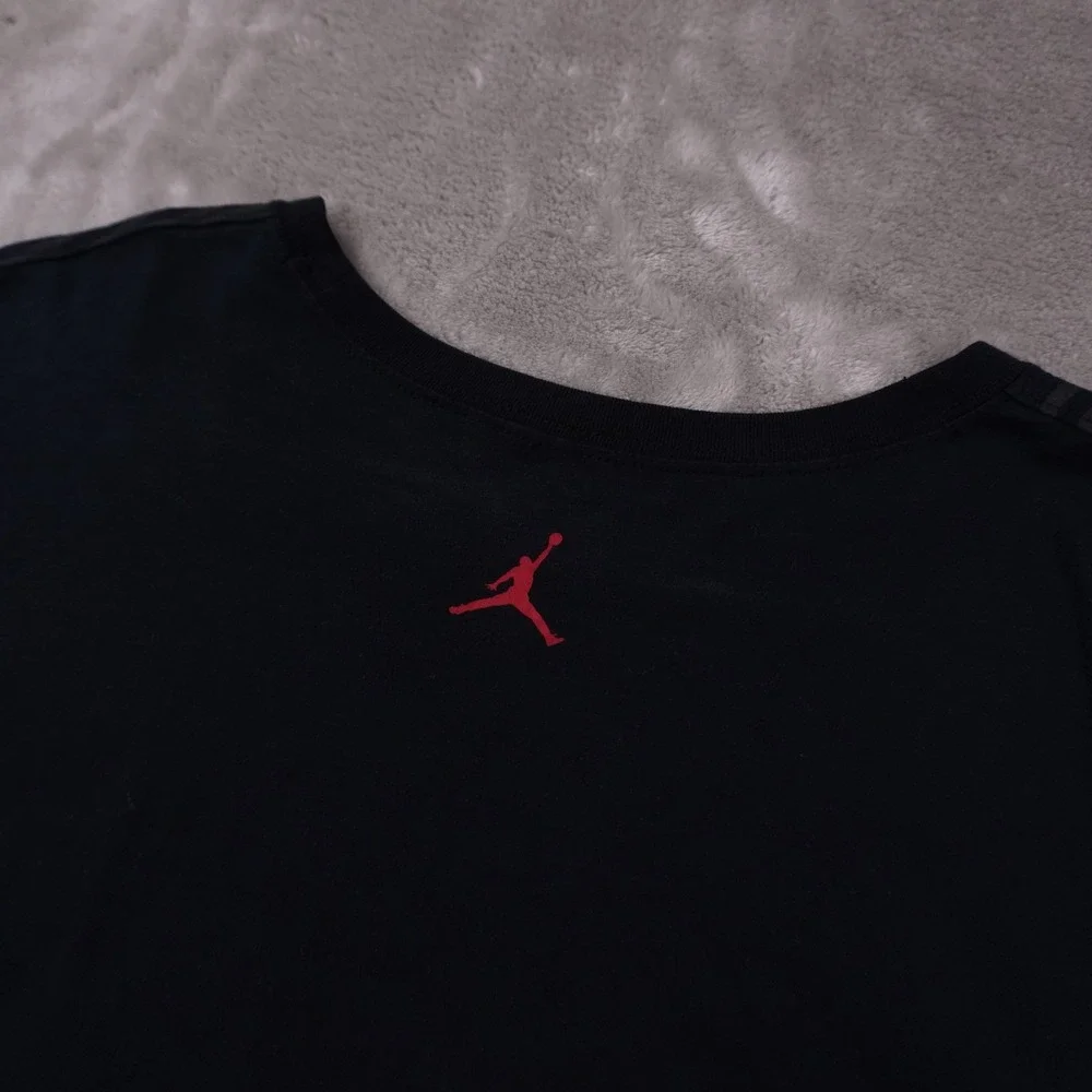 Jordan Pocket T Shirt Men's XXL Short Sleeve Black Grey Geometric Print Jumpman